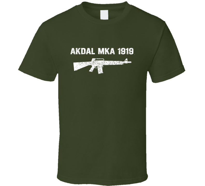 Akdal Mka 1919 Shotgun Military Distressed T Shirt