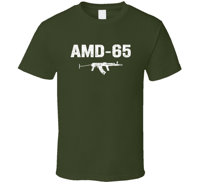 Amd65 Rifle Military Distressed T Shirt