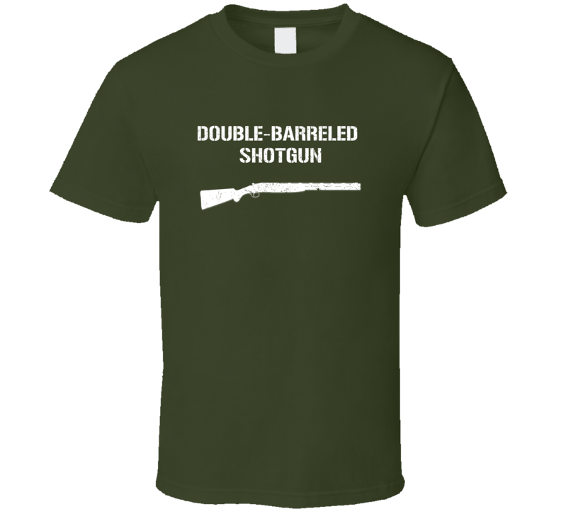 Doublebarreled Shotgun Shotgun Military Distressed T Shirt