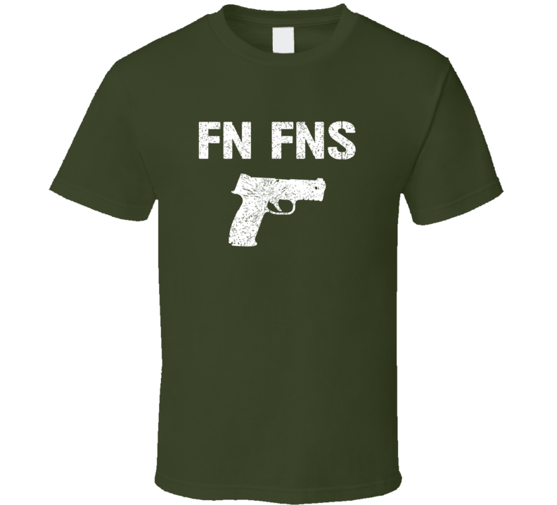 Fn Fns Pistol Military Distressed T Shirt