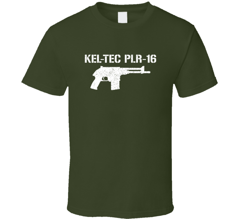 Keltec Plr16 Submachine Gun Military Distressed T Shirt