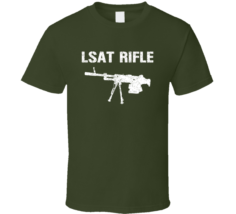 Lsat Rifle Rifle Military Distressed T Shirt