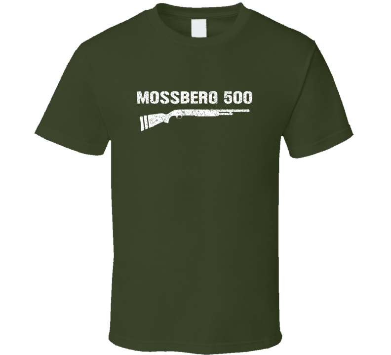 Mossberg 500 Shotgun Military Distressed T Shirt