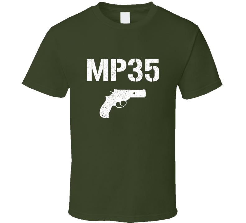 Mp35 Revolver Military Distressed T Shirt