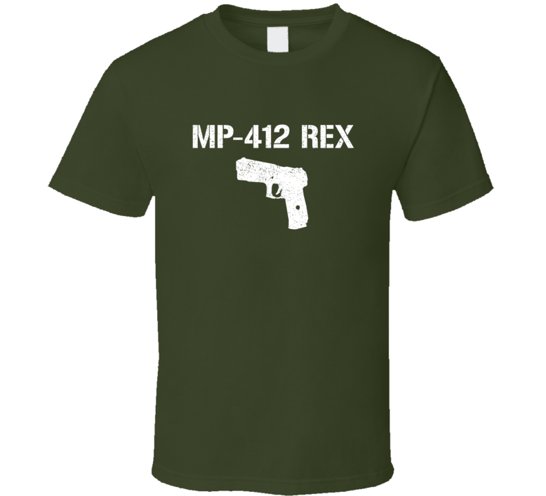 Mp412 Rex Pistol Military Distressed T Shirt