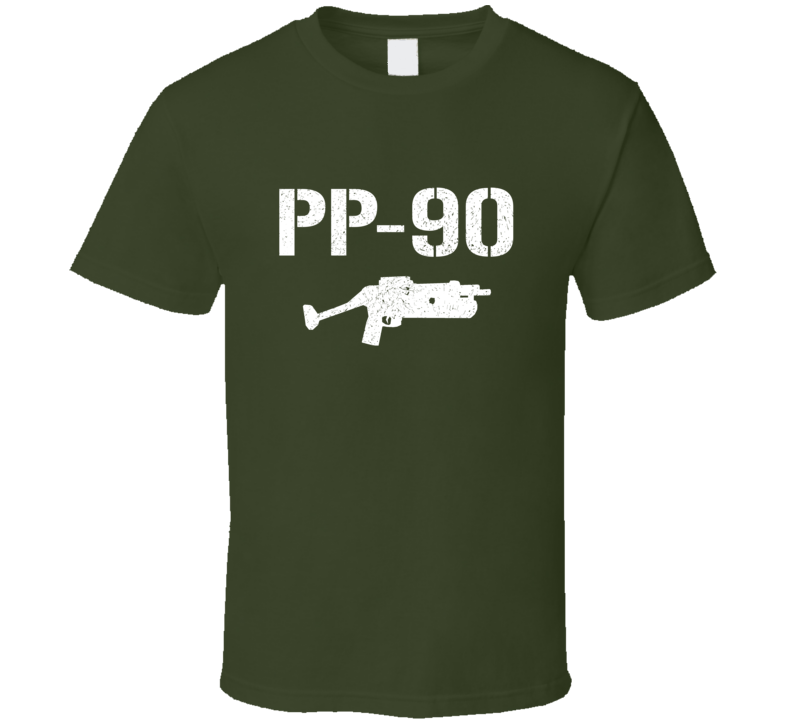 Pp90 Submachine Gun Military Distressed T Shirt