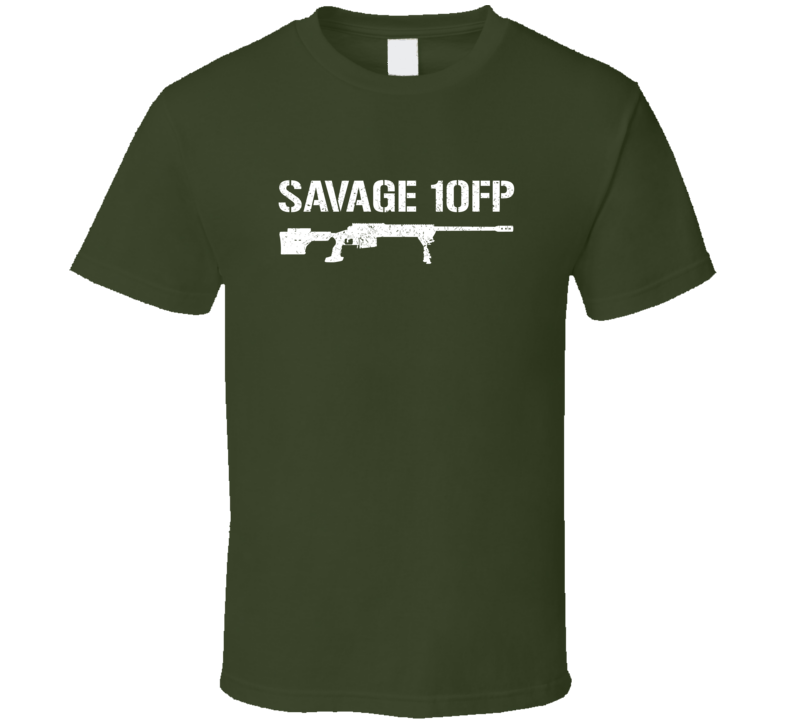 Savage 10fp Sniper Rifle Military Distressed T Shirt