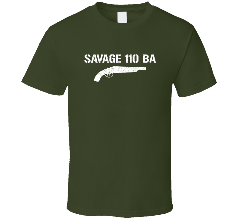 Savage 110 Ba Shotgun Military Distressed T Shirt