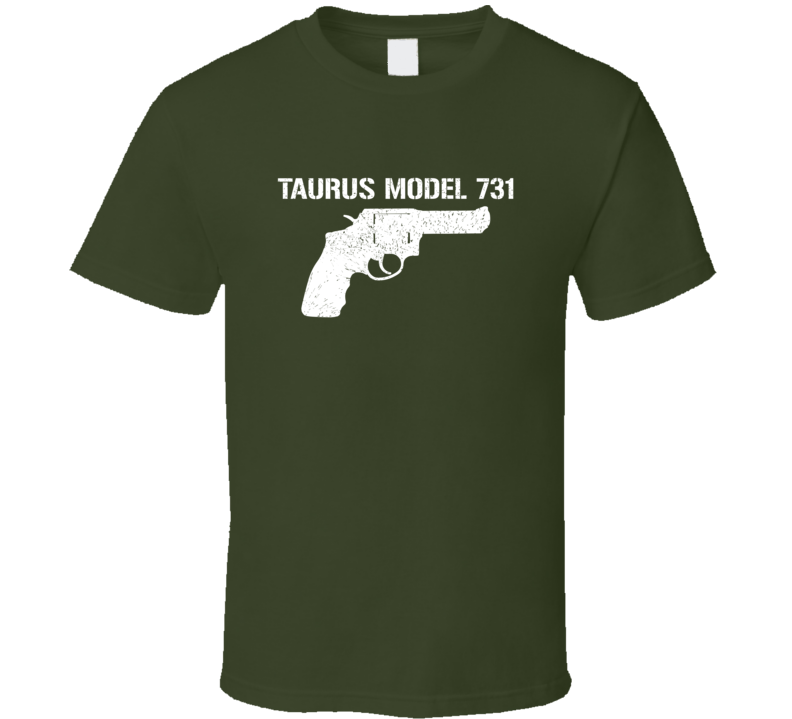 Taurus Model 731 Revolver Military Distressed T Shirt