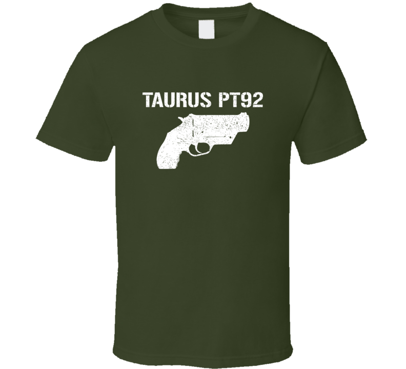 Taurus Pt92 Revolver Military Distressed T Shirt