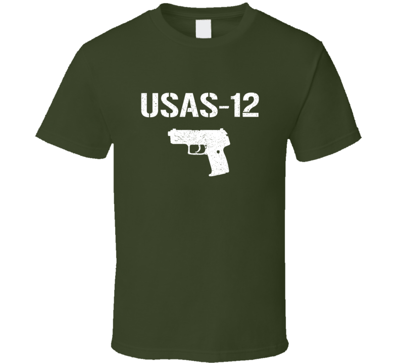 Usas12 Pistol Military Distressed T Shirt