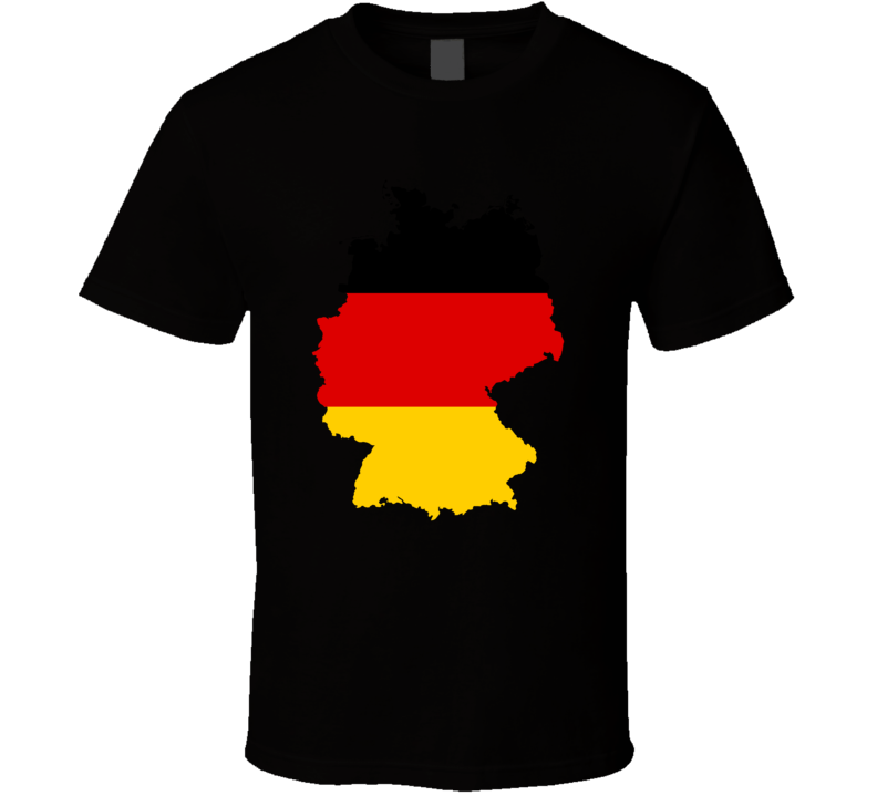 Germany Flag Map T Shirt