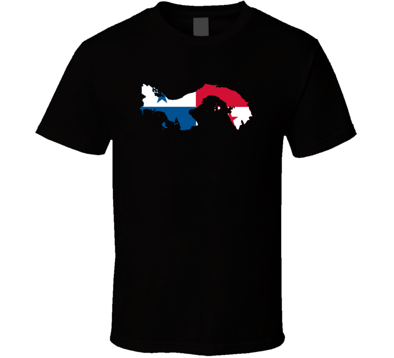 Panama Flag Map T Shirt