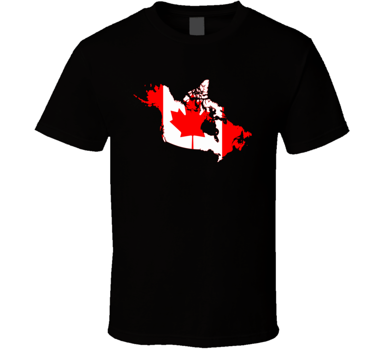 Canada Flag Map T Shirt