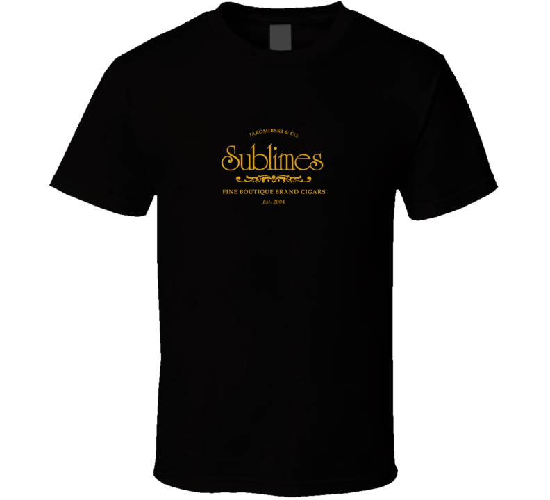 Sublimes Fine Boutique Brand Cigars T Shirt