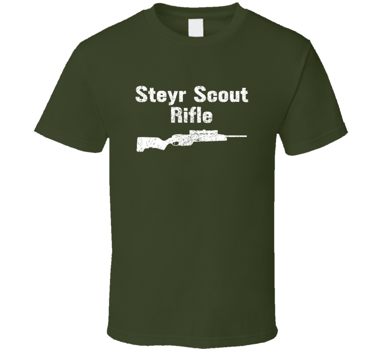 Steyr Scout Rifle Rifle Proper Military Distressed T Shirt