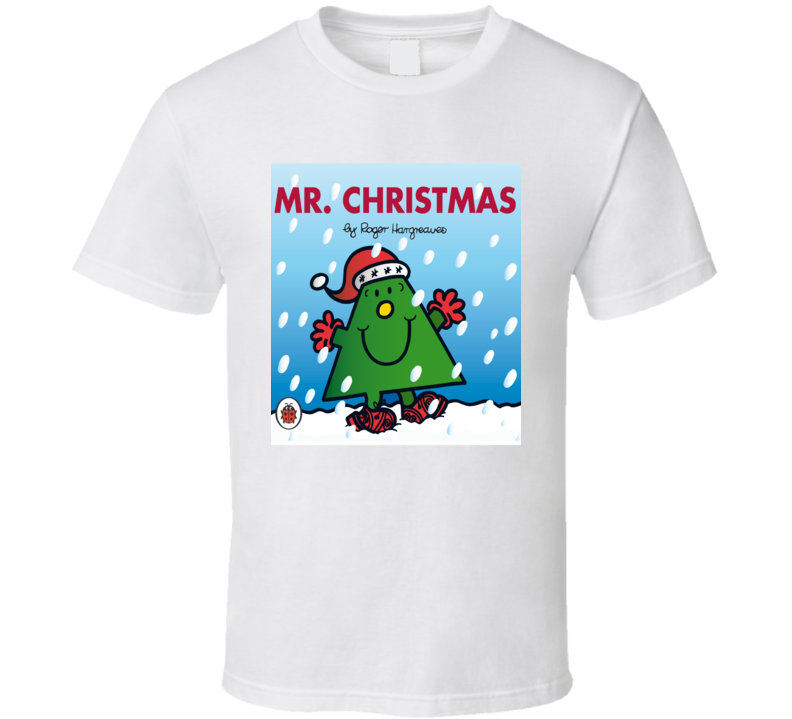 Mr Christmas Character From Mr Men Book Series Fan T Shirt