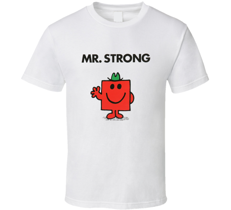 Mr Strong Character From Mr Men Book Series Fan T Shirt