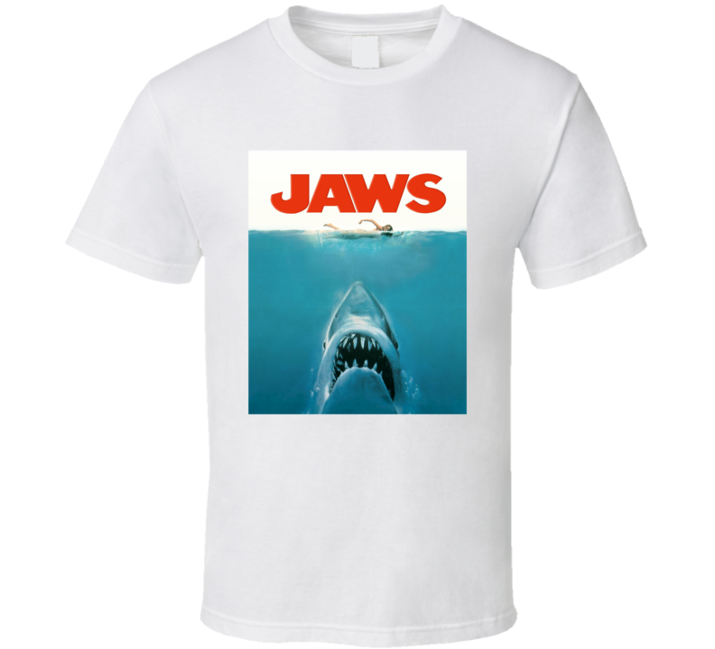 Jaws The Movie Poster Retro 1975 Gord Downie T Shirt