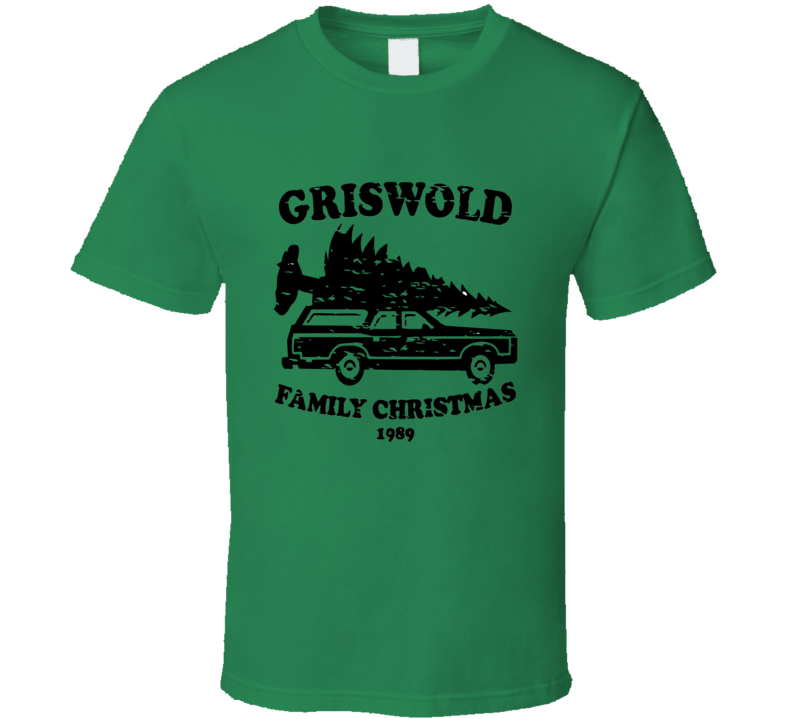 Griswold Family Christmas 1989 National Lampoon's Christmas Vacation Holiday Black T Shirt