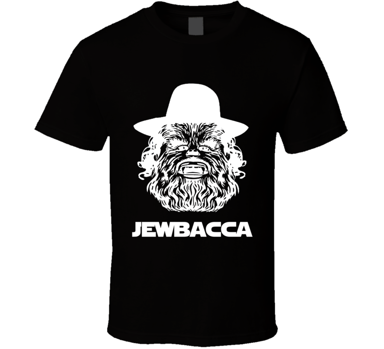 Jewbacca White Jewish Chewbacca Funny Star Wars Hanukkah Shirt