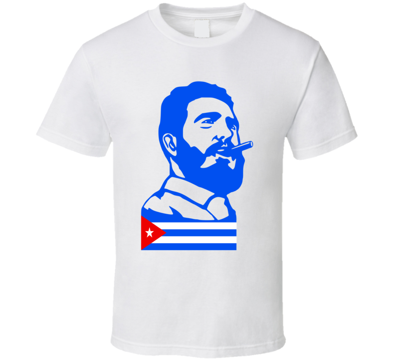 Fidel Castro Cuban President Flag T Shirt