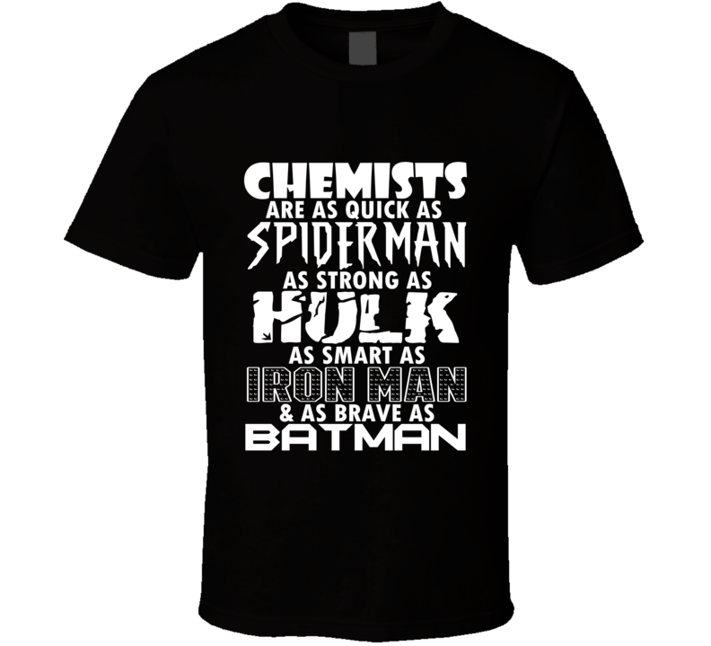 Chemists Funny Comic Book Superhero T Shirt