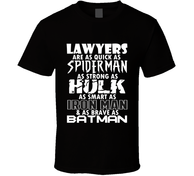 Lawyers Funny Comic Book Superhero T Shirt