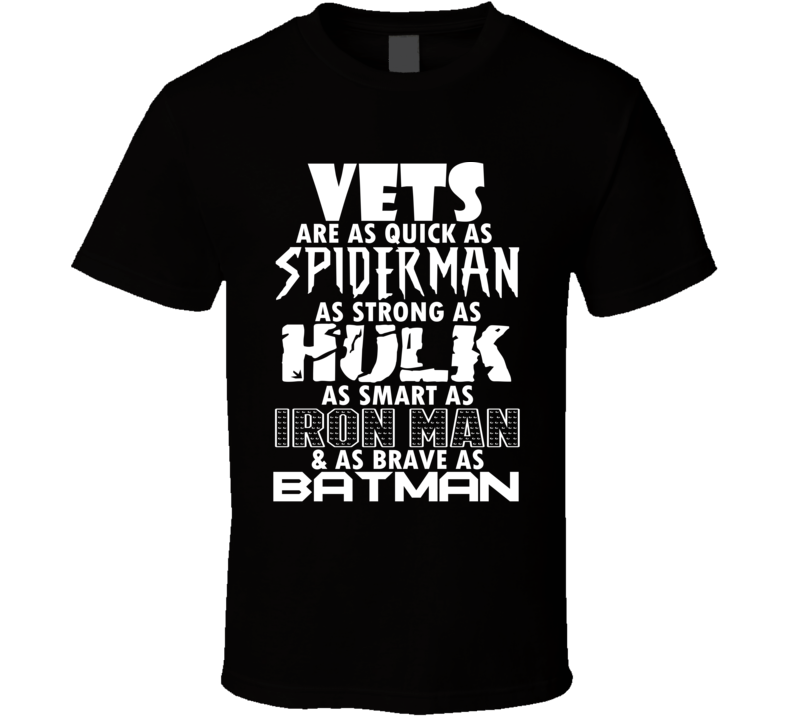 Vets Funny Comic Book Superhero T Shirt