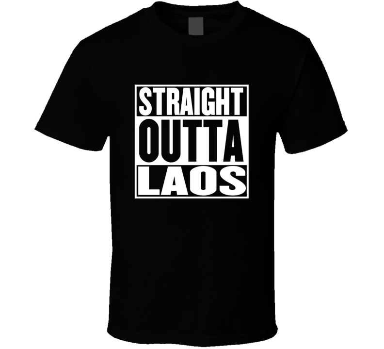 Straight Outta Laos Movie Parody Shirt