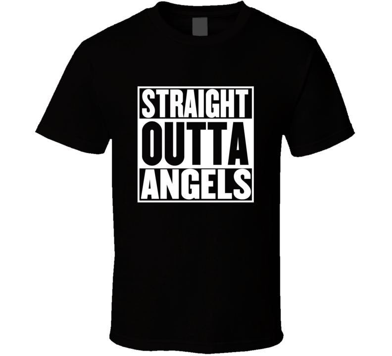 Straight Outta Angels Movie Parody Shirt