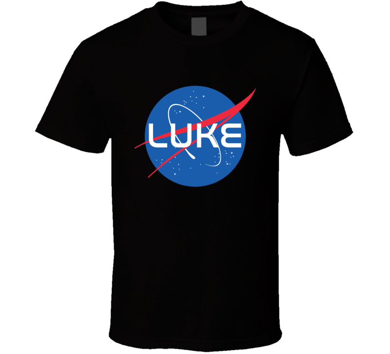 Luke NASA Logo Your Name Space Agency T Shirt