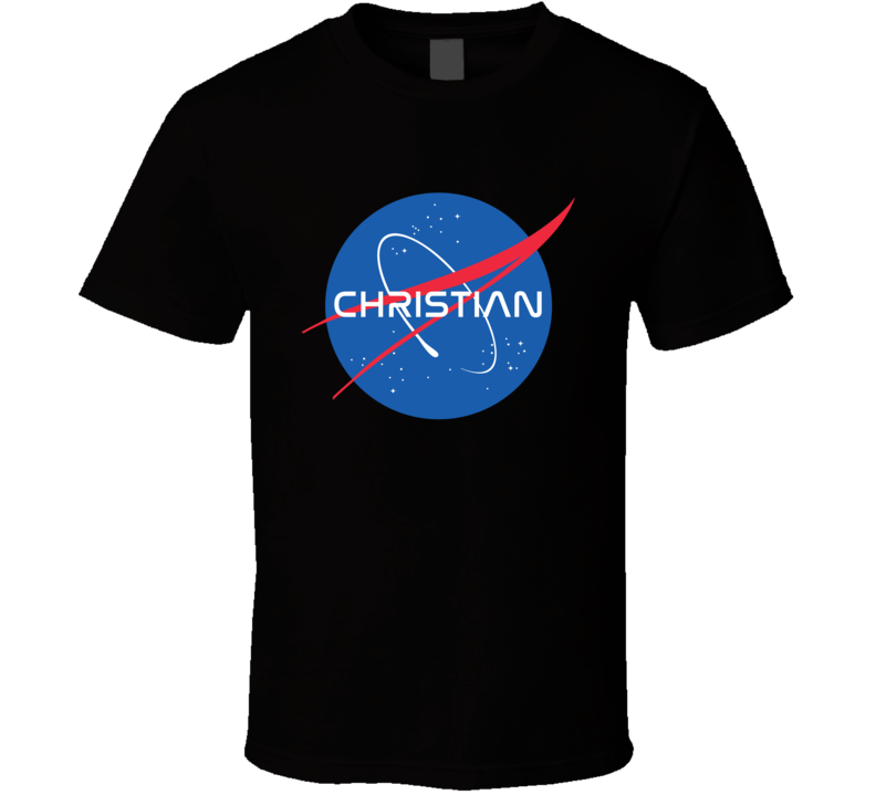 Christian NASA Logo Your Name Space Agency T Shirt