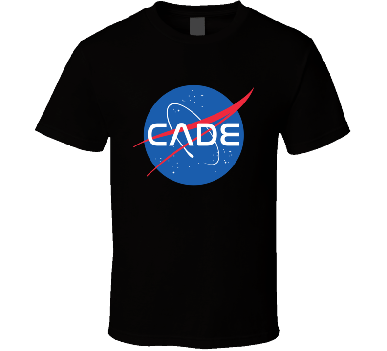 Cade NASA Logo Your Name Space Agency T Shirt