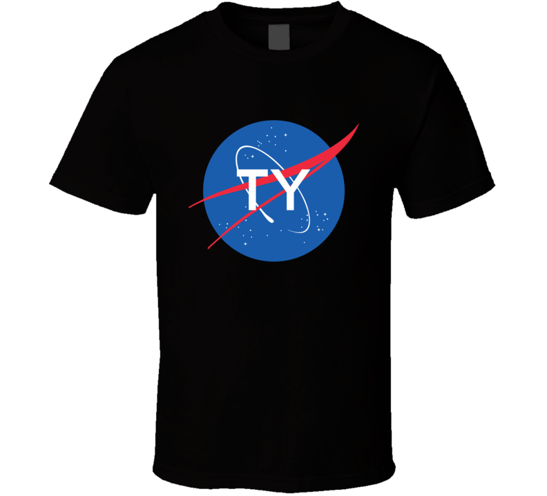 Ty NASA Logo Your Name Space Agency T Shirt