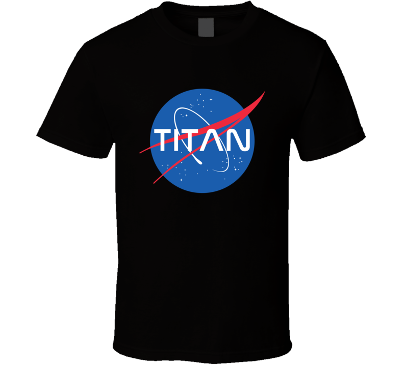 Titan NASA Logo Your Name Space Agency T Shirt