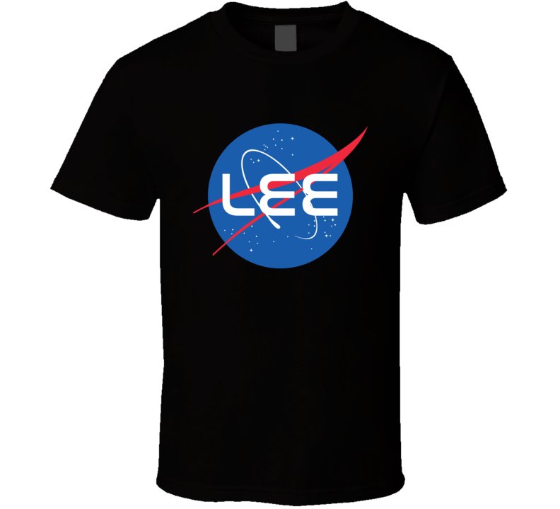 Lee NASA Logo Your Name Space Agency T Shirt