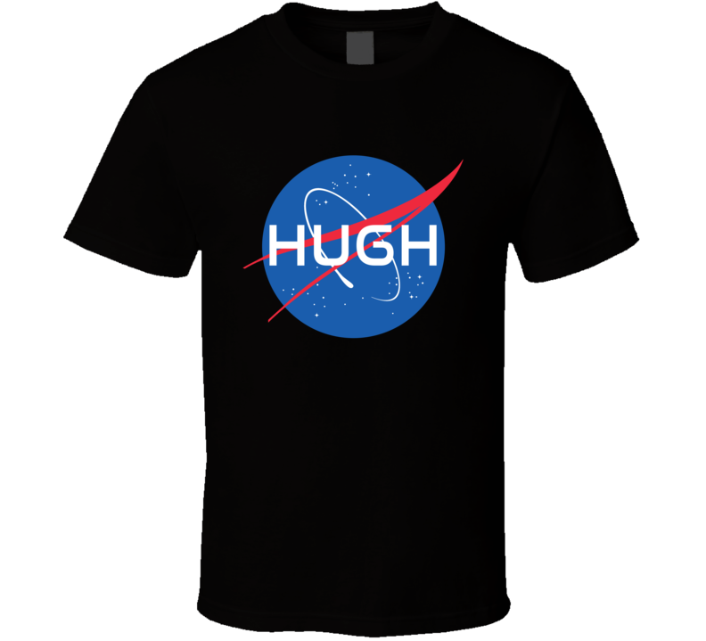 Hugh NASA Logo Your Name Space Agency T Shirt