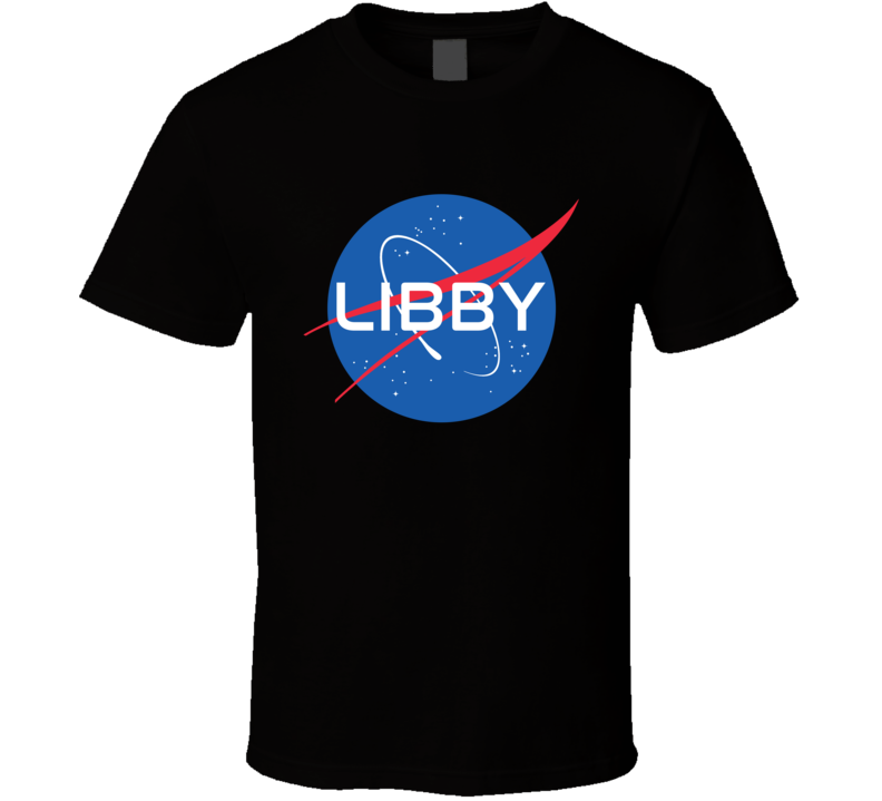 Libby NASA Logo Your Name Space Agency T Shirt