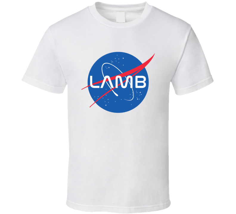 LAMB NASA Logo Your Last Name Space Agency T Shirt