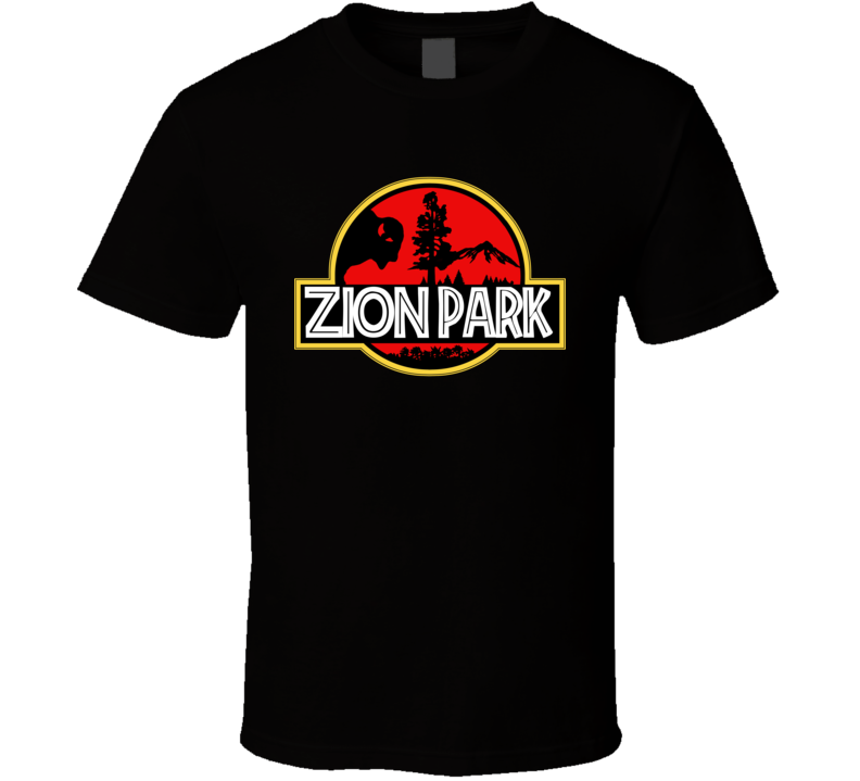 Zion Park National Park Jurassic Park Parody T Shirt