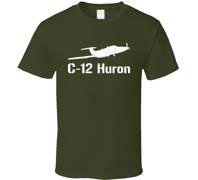 C-12 Huron Propeller Military T Shirt