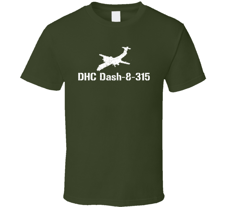 DHC Dash-8-315 Propeller Military T Shirt