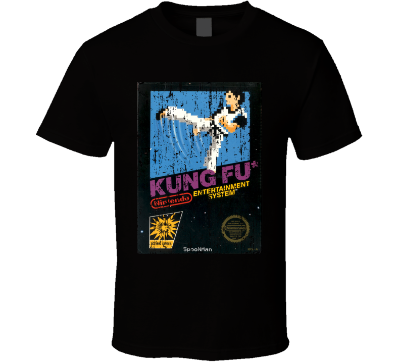 Kung Fu Nintendo Video Game Box Cool T Shirt 