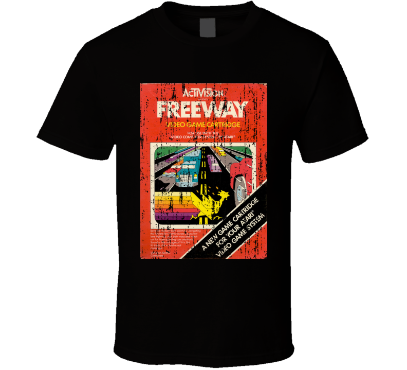 Freeway 2600 Vintage Atari Video Game Box Cool T Shirt 