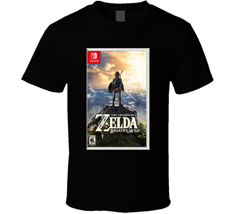 The Legend Of Zelda Breath Of The Wild Nintendo Video Game Box Cool T Shirt 