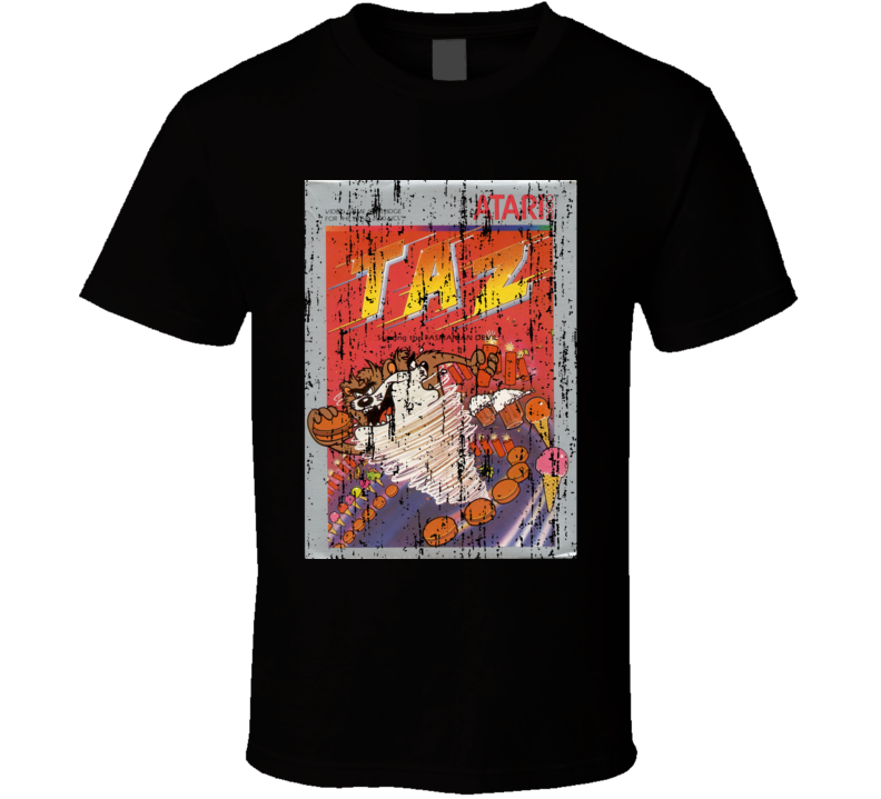 Taz Vintage Atari Video Game Box Cool T Shirt 