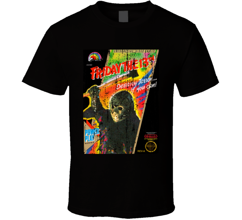 Friday The 13th Nintendo Video Game Box Cool T Shirt 