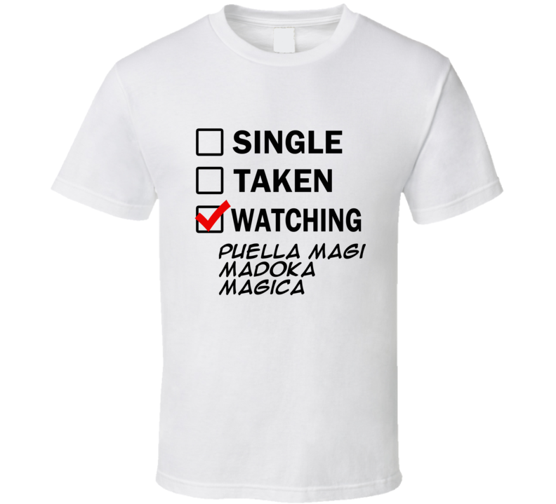 Life Is Short Watch Puella Magi Madoka Magica Anime TV T Shirt