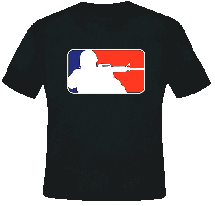 Soldier Logo Baseball Parody Funny T Shirt